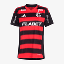 Camisa Feminina Adidas Flamengo 2025/26 I Com Patrocínios