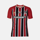 Camisa São Paulo I 24/25 New Balance  Vermelha e preta