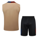 Conjunto Barcelona Treino Regata 24/25 - Bege