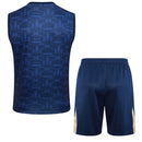 Conjunto Barcelona Treino Regata 24/25 - Azul Escuro