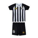 Conjunto Infantil Santos II 25/26 - Preto e Branco