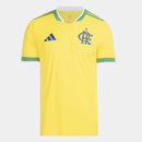 Camisa Masculina Flamengo Brasil Adidas 2026 - Amarelo+Verde