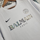 Camisa PSG 23/24 Edição Especial Balmain Paris  Branco