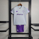 Kit Infantil Cruzeiro 23/24  Cinza/Roxo